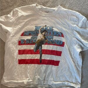 Abercrombie & Fitch White Graphic Tee